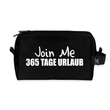 365 JOURS DE VACANCES - Trousse de toilette en tissu recyclé - noir - Devant