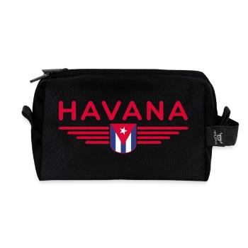 Havanna Style – Perfekt für Fans - Recycelte Kulturtasche - Schwarz - Vorne