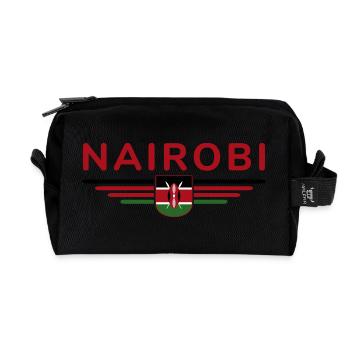 Nairobi Fans: T-Shirt für Kenia-Liebhaber - Recycelte Kulturtasche - Schwarz - Vorne