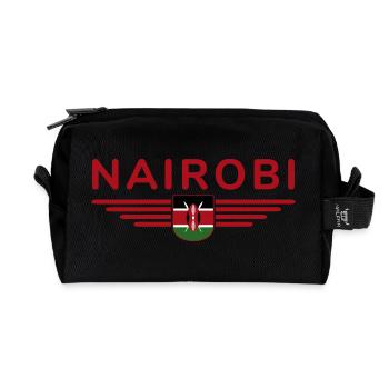 Nairobi Fans: T-Shirt für Kenia-Liebhaber - Recycelte Kulturtasche - Schwarz - Vorne