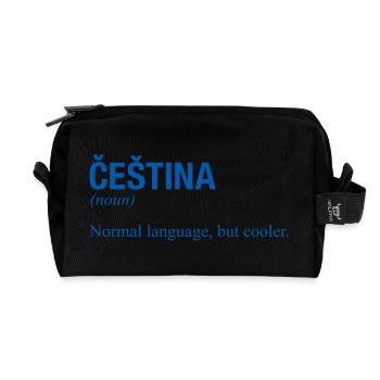 CESTINA Tschechisch Tschechien - Recycelte Kulturtasche - Schwarz - Vorne