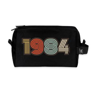 1984 Retro Jahrgang - Recycelte Kulturtasche - Schwarz - Vorne