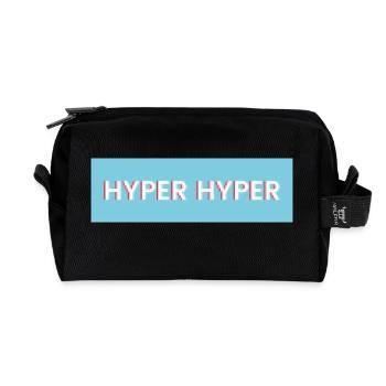 HYPER HYPER pixel - Recycled Toiletry Zip Bag - black - Front