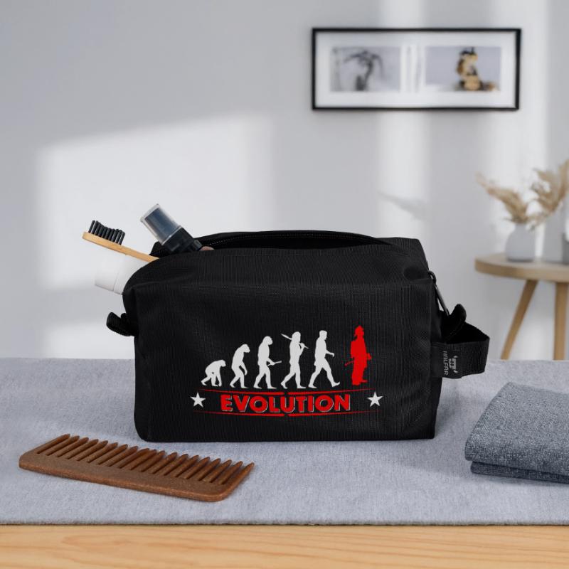 Fire evolution - red/white Recycled Toiletry Zip Bag