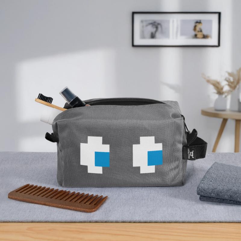Ghost Eyes Ghost Eyes Comic Computer Game Console Recycled Toiletry Zip Bag