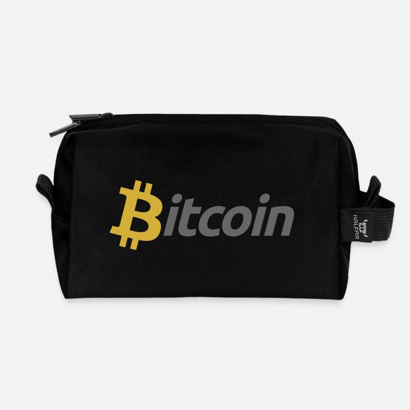 Bitcoin - Recycelte Kulturtasche - Schwarz