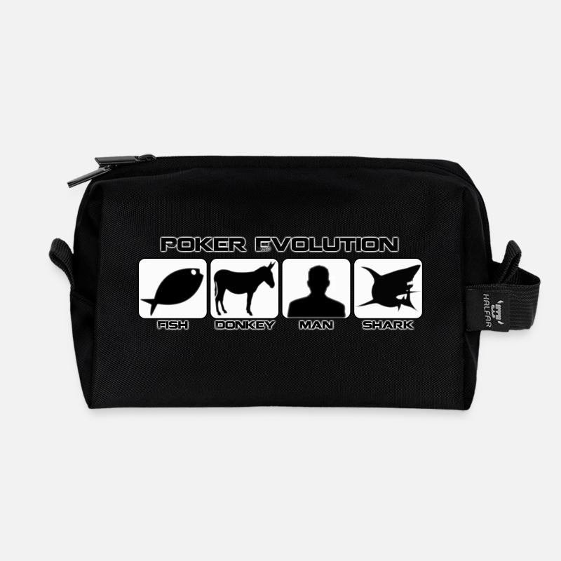 poker evolution - Trousse de toilette en tissu recyclé - noir