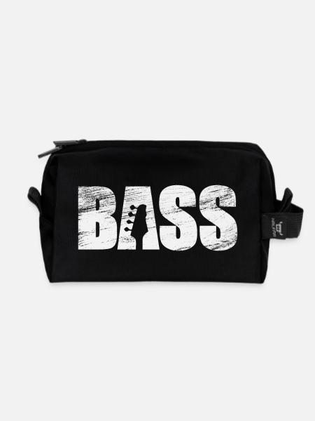 bass - Recycelte Kulturtasche - Schwarz