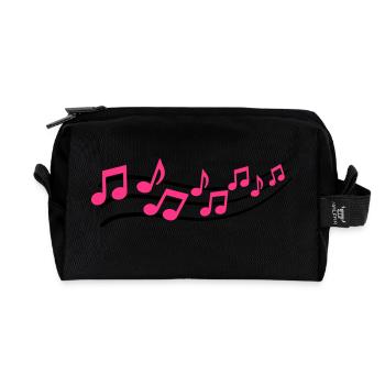 sound_musiknote__f2 - Recycelte Kulturtasche - Schwarz - Vorne