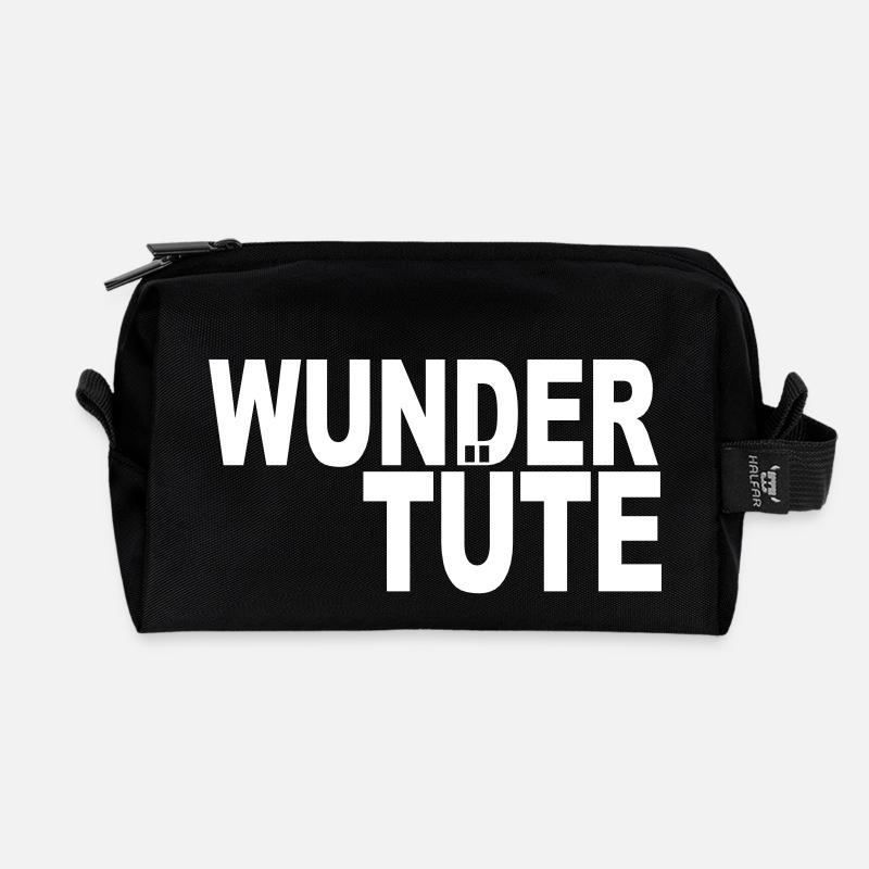 Wundertüte - Recycelte Kulturtasche - Schwarz