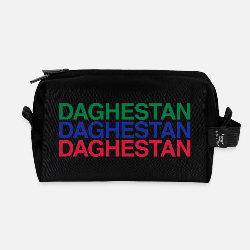 DAGHESTAN Flagge Dagestan - Recycelte Kulturtasche - Schwarz