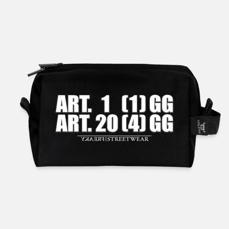 Artikel 1& Artikel 20 - Recycelte Kulturtasche - Schwarz
