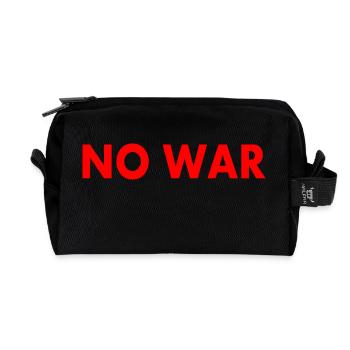 No war - Recycelte Kulturtasche - Schwarz - Vorne