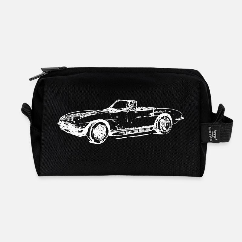 Auto - Recycelte Kulturtasche - Schwarz