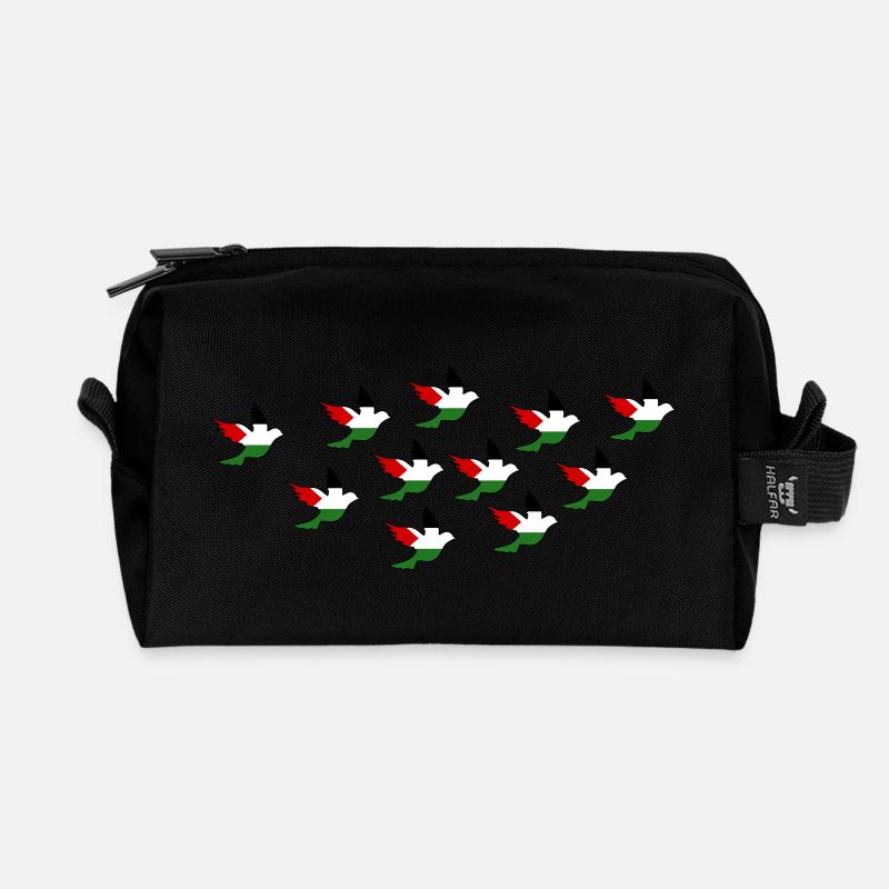 palestina - Recycled Toiletry Zip Bag - black
