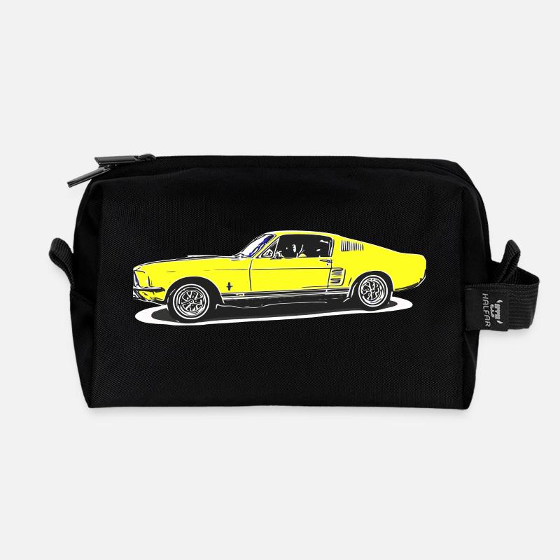 Auto - Recycelte Kulturtasche - Schwarz