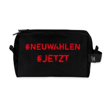#Neuwahlen, #Jetzt - Recycelte Kulturtasche - Schwarz - Vorne