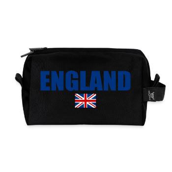 angleterre - Trousse de toilette en tissu recyclé - noir - Devant