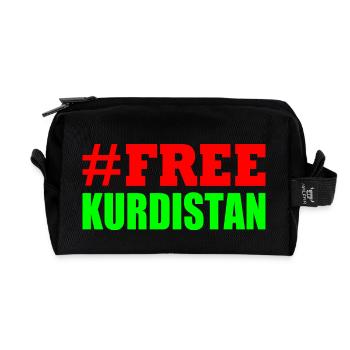 Free Kurdistan - Recycelte Kulturtasche - Schwarz - Vorne