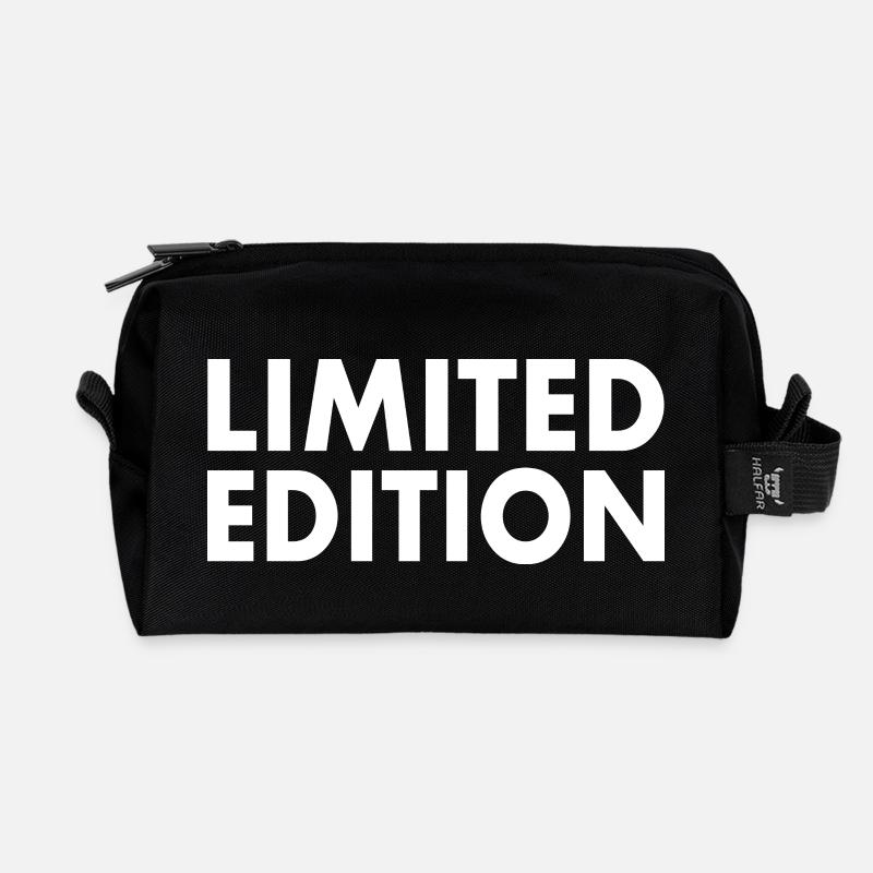 Limited edition - Recycelte Kulturtasche - Schwarz
