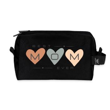 best mom ever - Recycelte Kulturtasche - Schwarz - Vorne