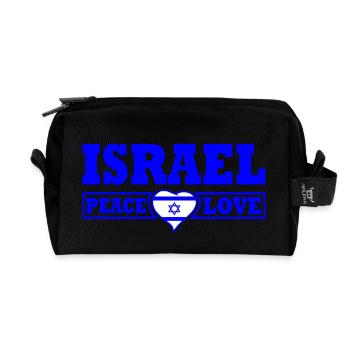 Israel - Recycelte Kulturtasche - Schwarz - Vorne
