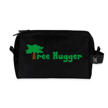Tree Hugger - Recycelte Kulturtasche - Schwarz - Vorne