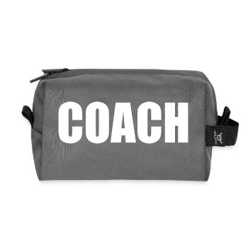 Coach auf dem rücken - Recycelte Kulturtasche - Anthrazit - Vorne