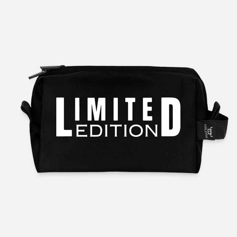 Limitierte Auflage - Recycelte Kulturtasche - Schwarz
