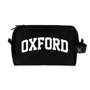 Oxford-Logo: College-Design im britischen Stil - Recycelte Kulturtasche - Schwarz - Vorne