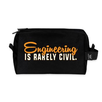 Ingénieur civil Ouvrier de chantier - Trousse de toilette en tissu recyclé - noir - Devant