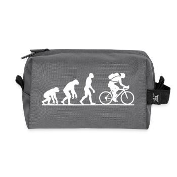 Evolution Radfahren Radfahren Biker Radfahren - Recycelte Kulturtasche - Anthrazit - Vorne