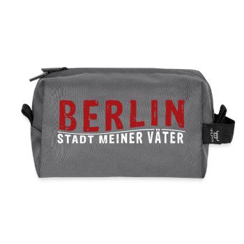 BERLIN - Stadt meiner Väter - Recycelte Kulturtasche - Anthrazit - Vorne
