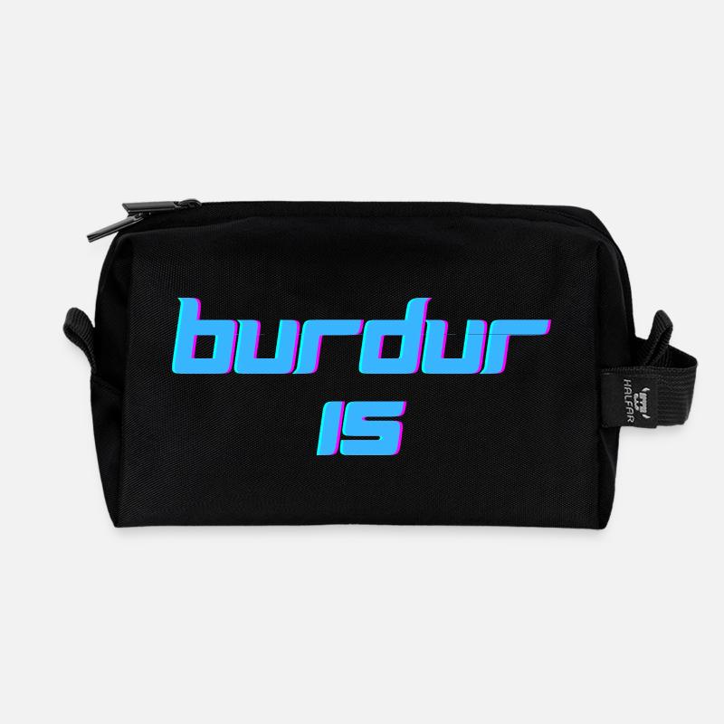 Burdur 15 - Recycelte Kulturtasche - Schwarz