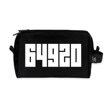 64920 Piła. Code postal de Piła - Trousse de toilette en tissu recyclé - noir - Devant