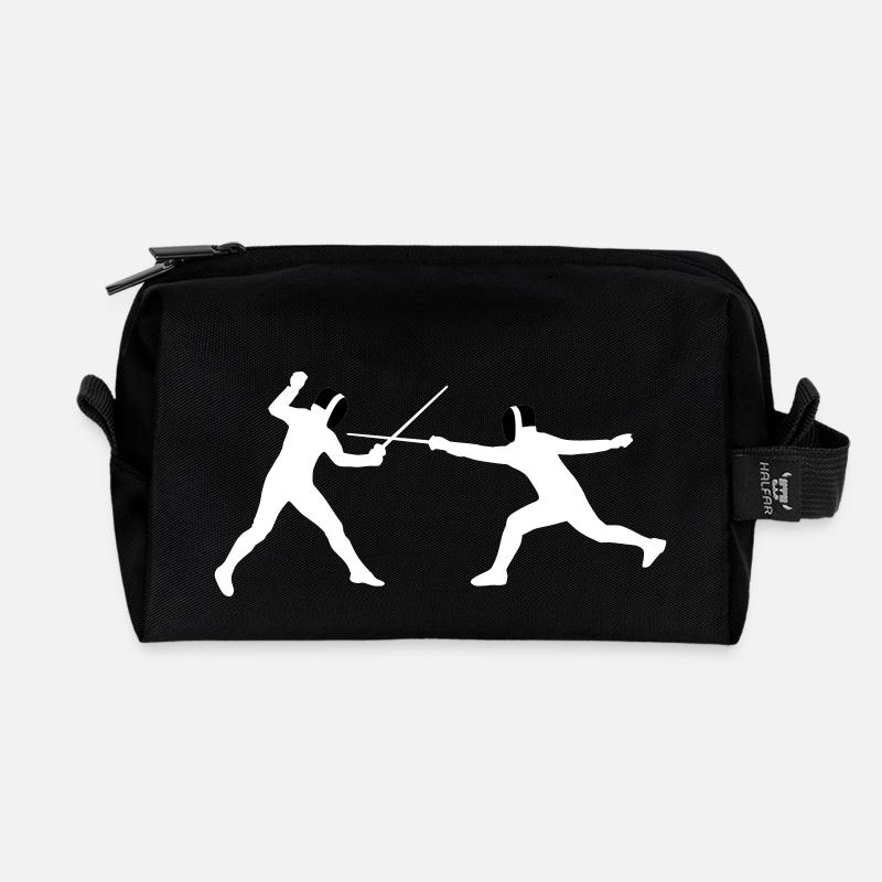 fechter_2c - Recycelte Kulturtasche - Schwarz