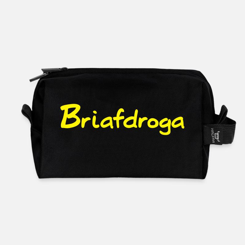 Briefträger Post Österreich - Recycelte Kulturtasche - Schwarz