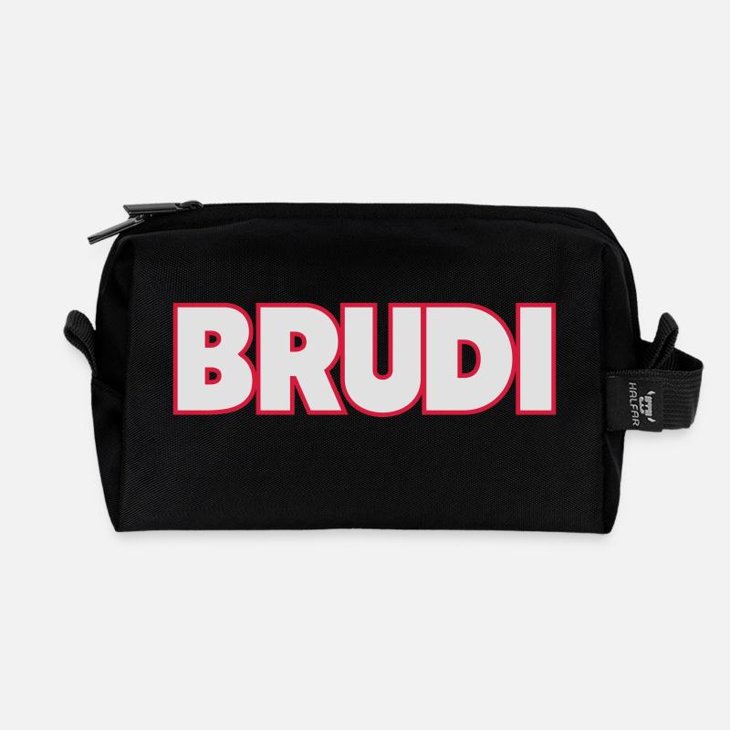Brudi - Recycelte Kulturtasche - Schwarz