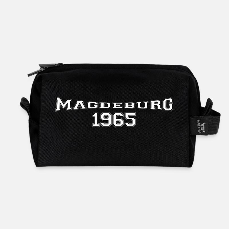 Magdeburg - Recycelte Kulturtasche - Schwarz