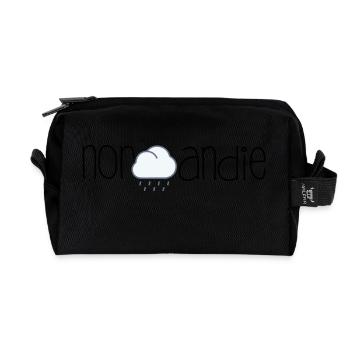 Cloud - Recycled Toiletry Zip Bag - black - Front