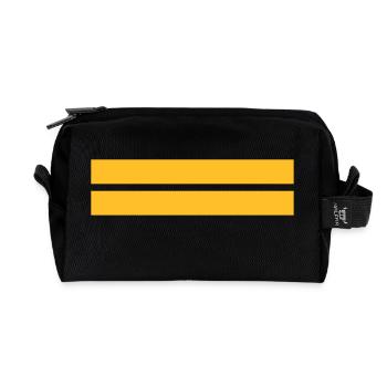 Oberleutnant zur See - Recycelte Kulturtasche - Schwarz - Vorne