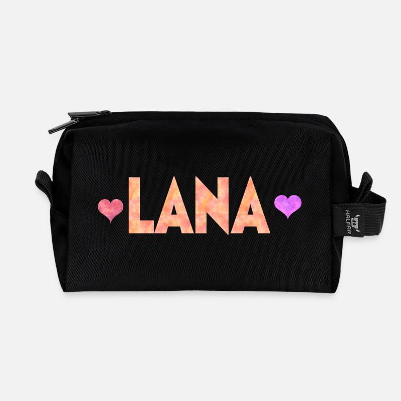 Lana - Recycled Toiletry Zip Bag - black