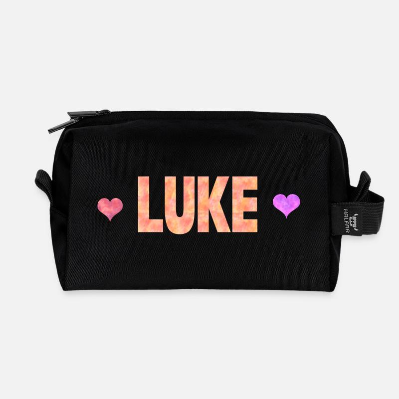 Luke - Recycelte Kulturtasche - Schwarz