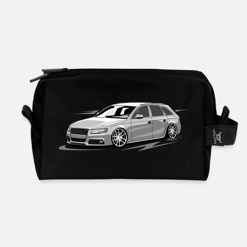 RS4 B8 A4 low style without driver tuning car - Recycelte Kulturtasche - Schwarz