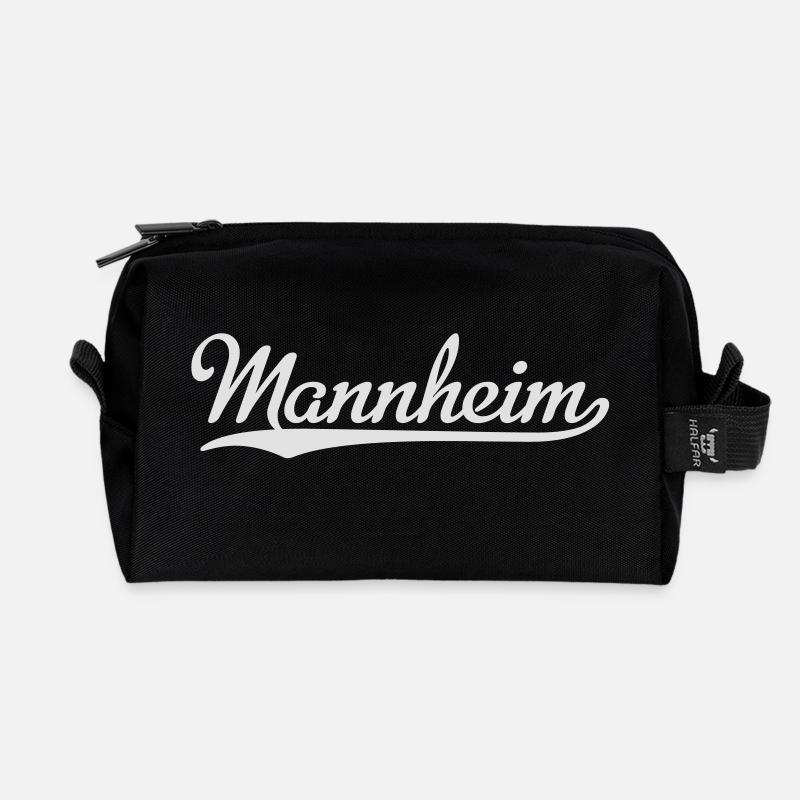Mannheim - Recycelte Kulturtasche - Schwarz