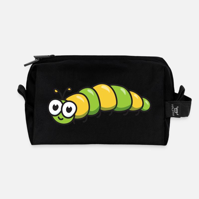 chenille - Trousse de toilette en tissu recyclé - noir