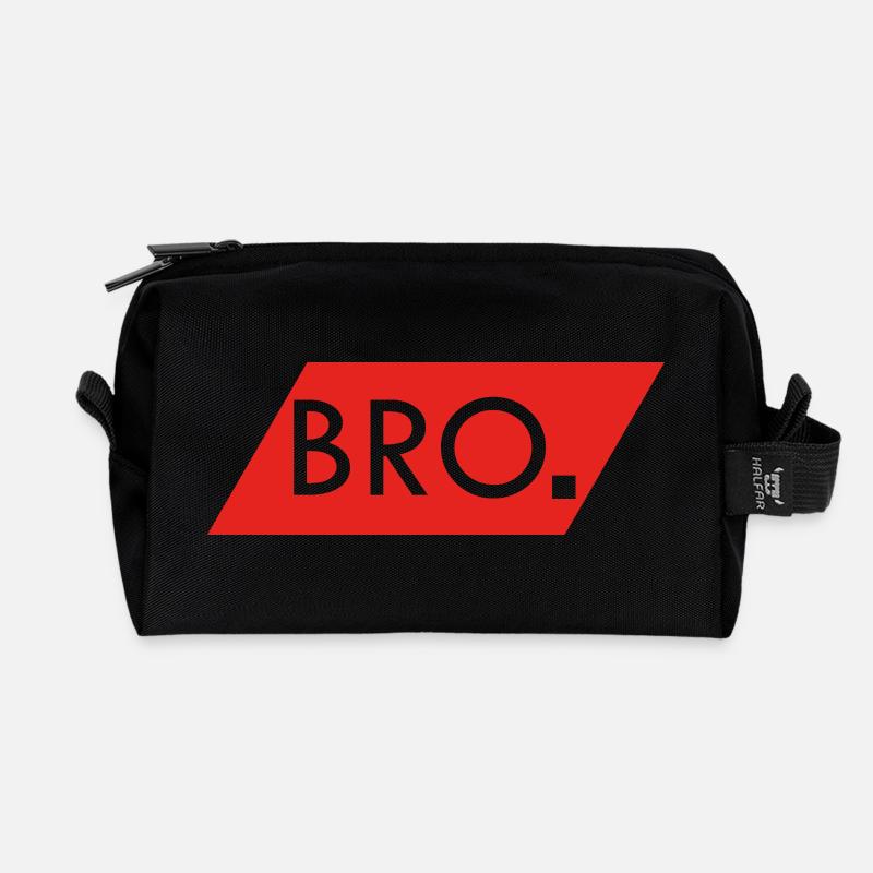BRO - Recycelte Kulturtasche - Schwarz