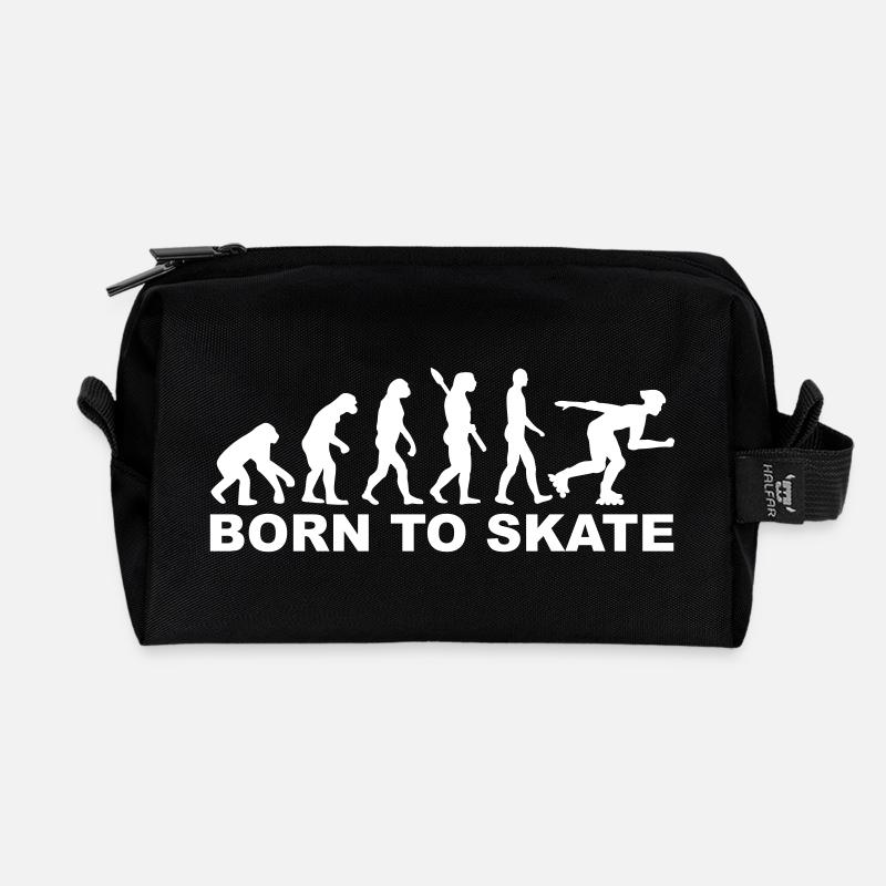 Evolution Inline Skating - Recycelte Kulturtasche - Schwarz