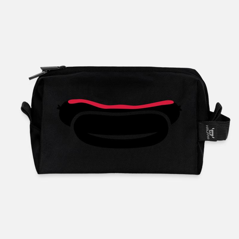 Bratwurst - Recycelte Kulturtasche - Schwarz