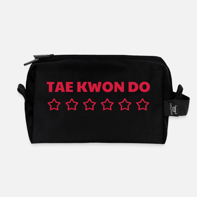 Taekwondo Taekwondoin Tae-Kwon-Do Tae Kwon Do - Recycelte Kulturtasche - Schwarz